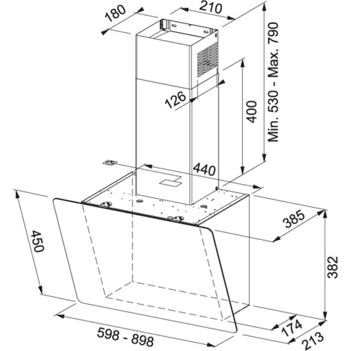 Вытяжка Franke Smart Vertical 2.0 FPJ 615 V BK/DG