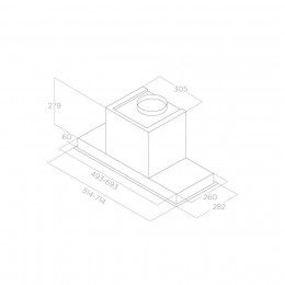 Вытяжка ELICA HIDDEN 2.0@IX/A/60