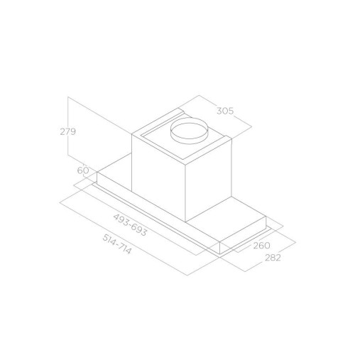 Вытяжка ELICA HIDDEN 2.0@IX/A/60