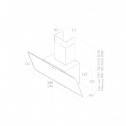 Вытяжка ELICA SHIRE WH/A/90 NO PLUG