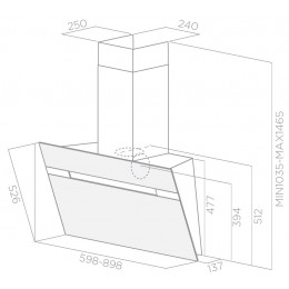 Вытяжка ELICA STRIPE IX/60/A/LX