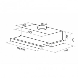Вытяжка MAUNFELD TS Touch 50 Glass Black