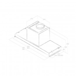 Вытяжка ELICA FLAT GLASS OUT IX/A/60