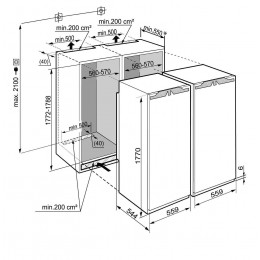 Холодильник LIEBHERR SBS 70I2
