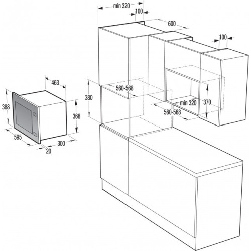 Микроволновая печь GORENJE BM201A4XG