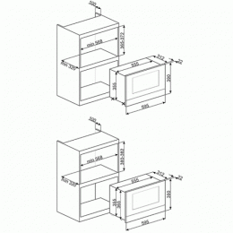 Микроволновая печь SMEG MP822PO
