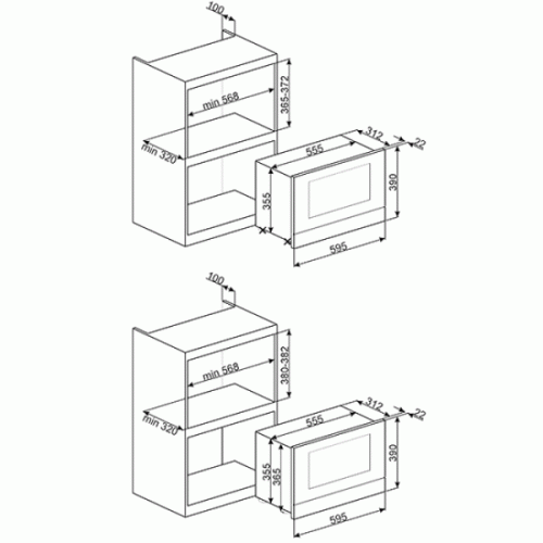 Микроволновая печь SMEG MP822PO