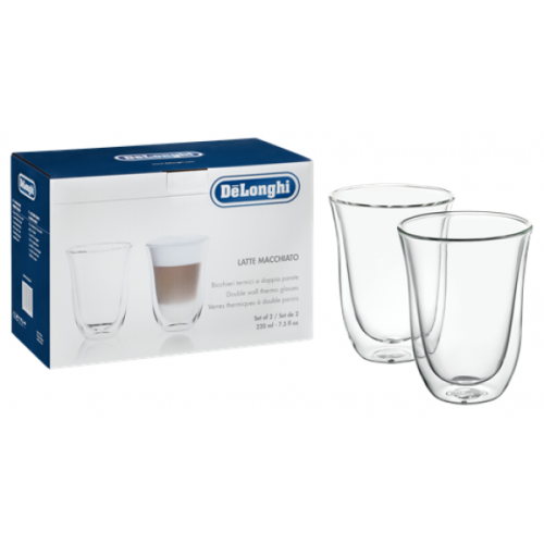 Набор стаканов DeLonghi Latte Macchiato 220 мл (2 шт.)