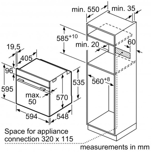 Духовой шкаф BOSCH HRG5184S1