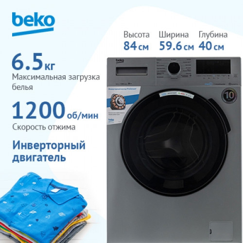 Стиральная машина BEKO WSPE6H616S