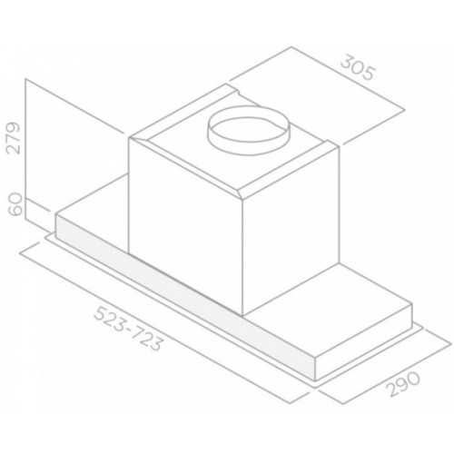 Вытяжка ELICA HIDDEN 2.0 IXGL/A/52