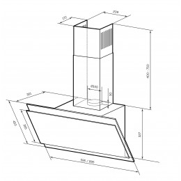 Вытяжка LEX Furia 900 белый