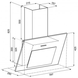 Вытяжка KRONA FREYA 600 Black PB
